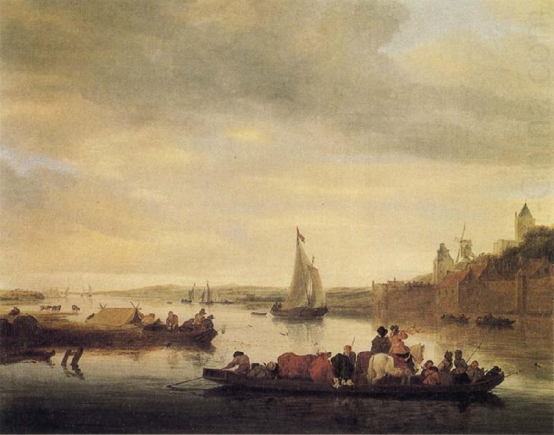 Saloman van Ruysdael The Crossing at Nimwegen china oil painting image